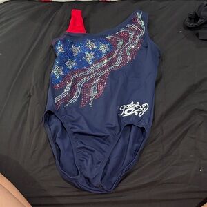 Navy Blue and Red kids Swimsuit/ leotard
